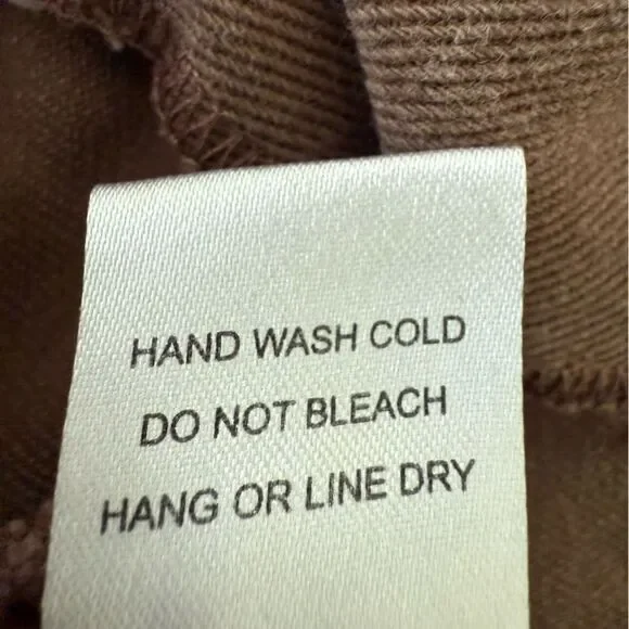 Chloe & Katie Asymmetrical Brown Button Down  A-Line Mini Skirt Size Small - Picture 5 of 5